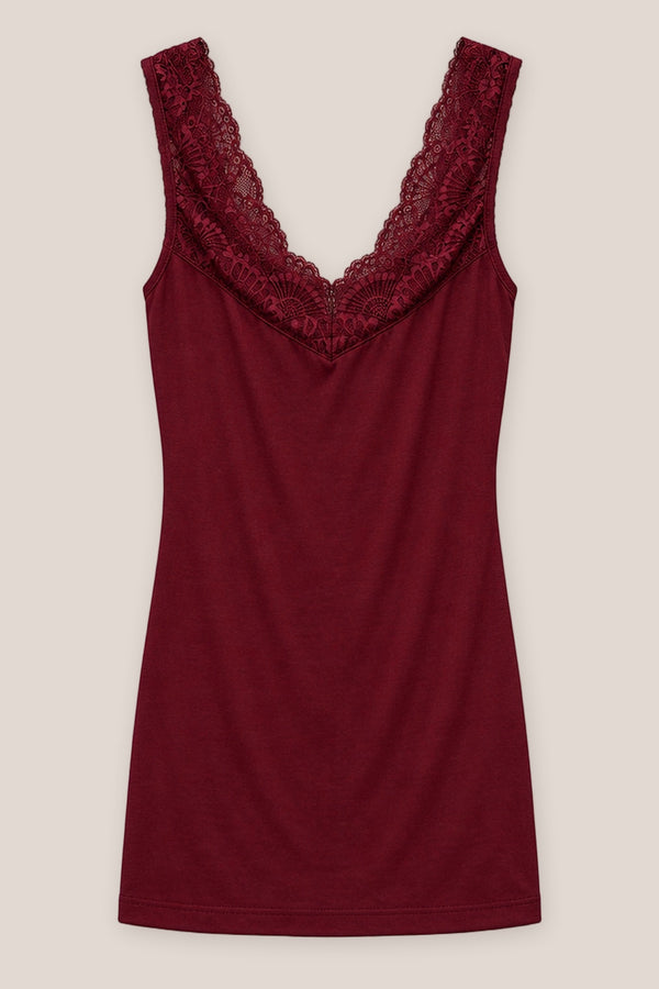 Débardeur Elira La Sélection Stocks du Marais — coloris Bordeaux