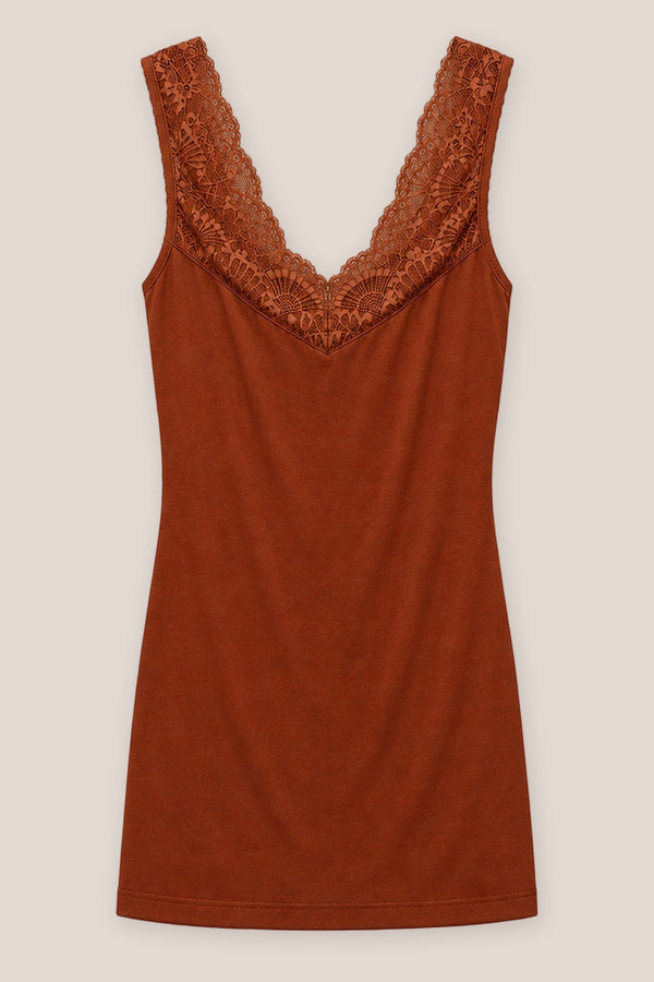 Débardeur Elira La Sélection Stocks du Marais — coloris Cognac