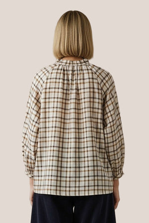 Chemise Arta Carreaux XL La Sélection Stocks du Marais — coloris Cream, vue dos