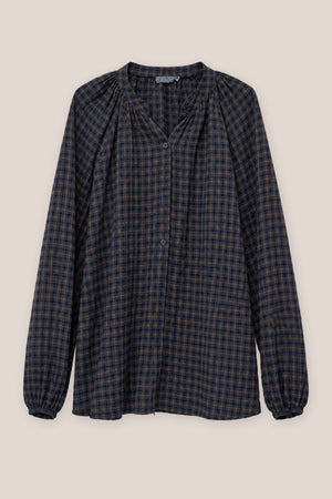 Chemise Arta Mini Carreaux La Sélection Stocks du Marais — coloris Marine