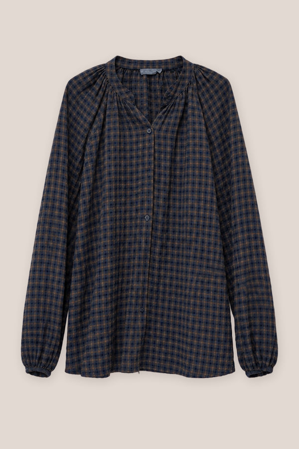 Chemise Arta Mini Carreaux La Sélection Stocks du Marais — coloris Marine