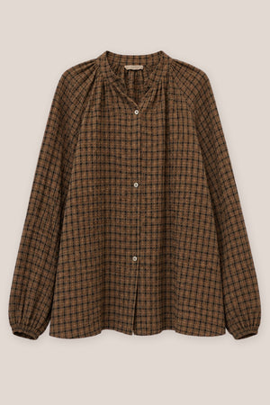 Chemise Arta Mini Carreaux La Sélection Stocks du Marais — coloris Taupe