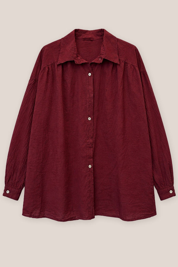 Chemise Bora La Sélection Stocks du Marais — coloris Bordeaux