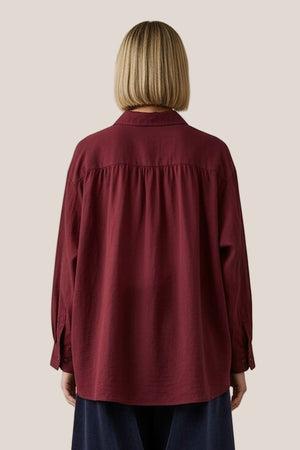 Chemise Bora La Sélection Stocks du Marais — coloris Bordeaux, vue dos