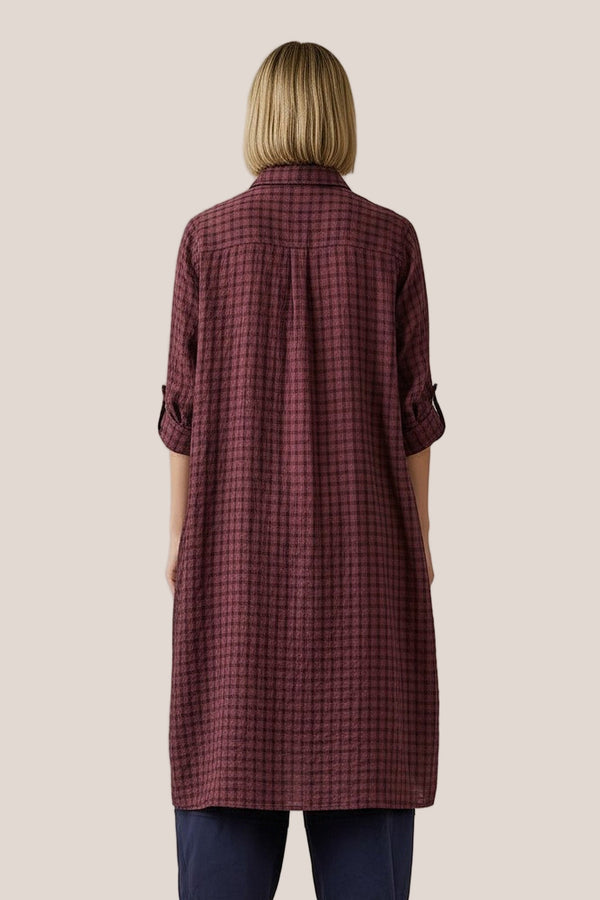 Robe Liri La Sélection Stocks du Marais — coloris Aubergine, vue dos