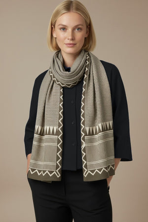 Foulard Nilesh Chevron — foulard femme motif chevron (vue 3)