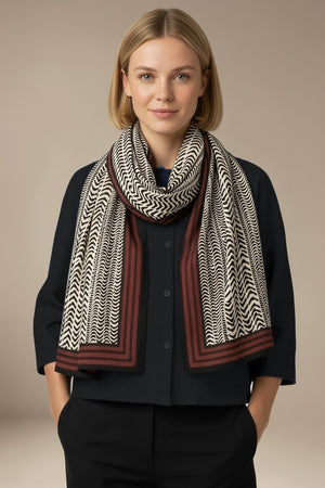 Foulard Nilesh Stries — foulard femme à stries (vue 4)