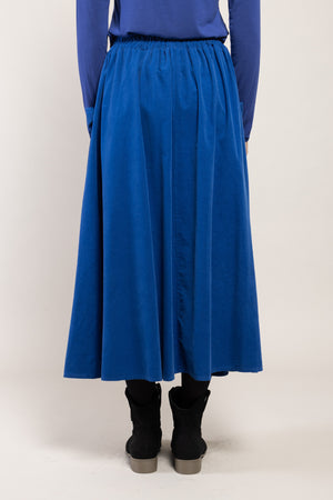 Jupe Vada Velours La Sélection Stocks du Marais — coloris Bleu (vue 5)