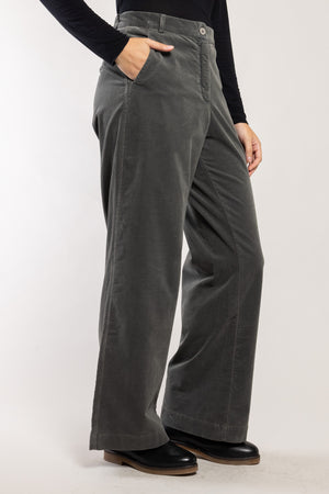 Pantalon Lomiza coton organique granit Elemente Clemente, poches italiennes sur le devant