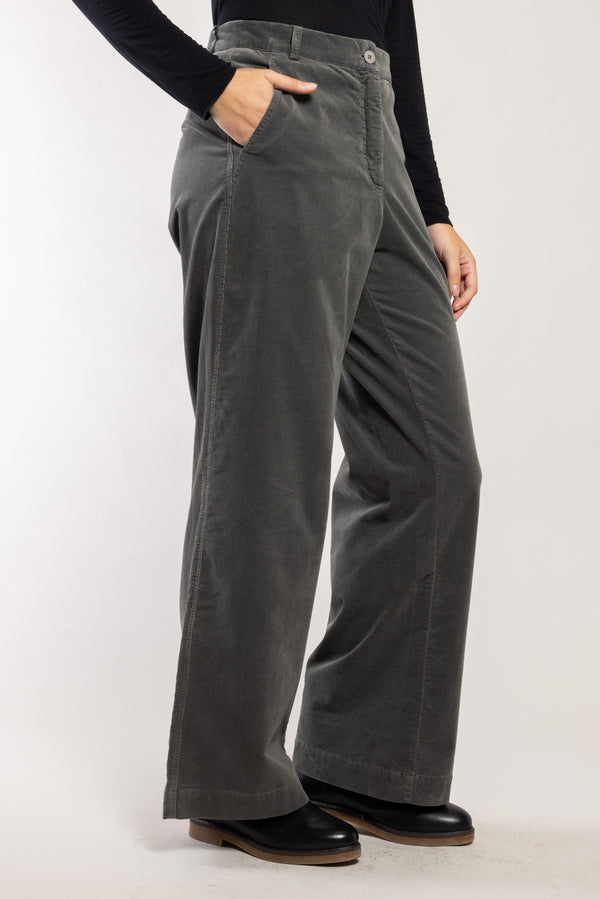 Pantalon Lomiza coton organique granit Elemente Clemente, poches italiennes sur le devant
