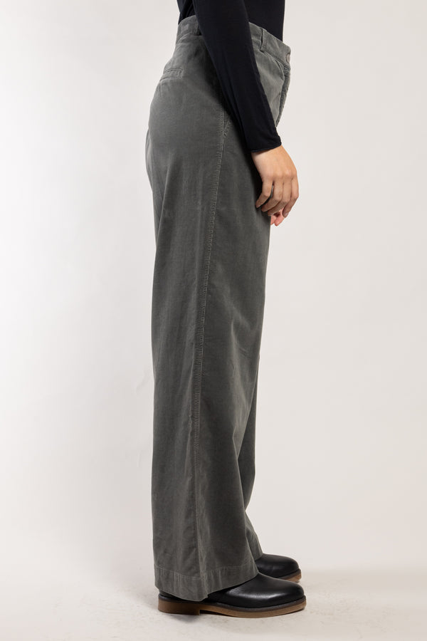 Pantalon Lomiza coton organique granit Elemente Clemente, vue de profil