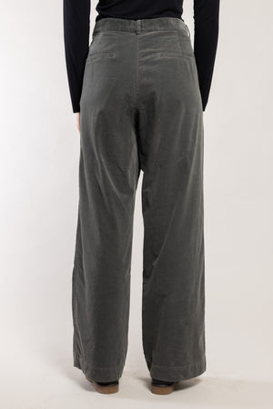 Pantalon Lomiza coton organique granit Elemente Clemente, poches passepoilées au dos
