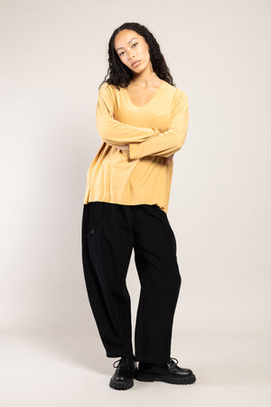Pantalon Mazin Velours La Sélection Stocks du Marais — coloris Noir (vue 10)