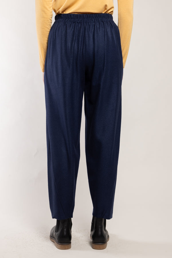 Pantalon Sipa laine écoresponsable saphir Elemente Clemente, vue de dos