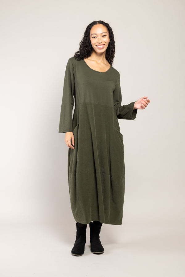 Robe Darcy Velours La Sélection Stocks du Marais — coloris Khaki
