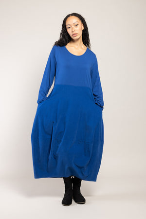 Robe Darcy Velours La Sélection Stocks du Marais — coloris Bleu (vue 7)