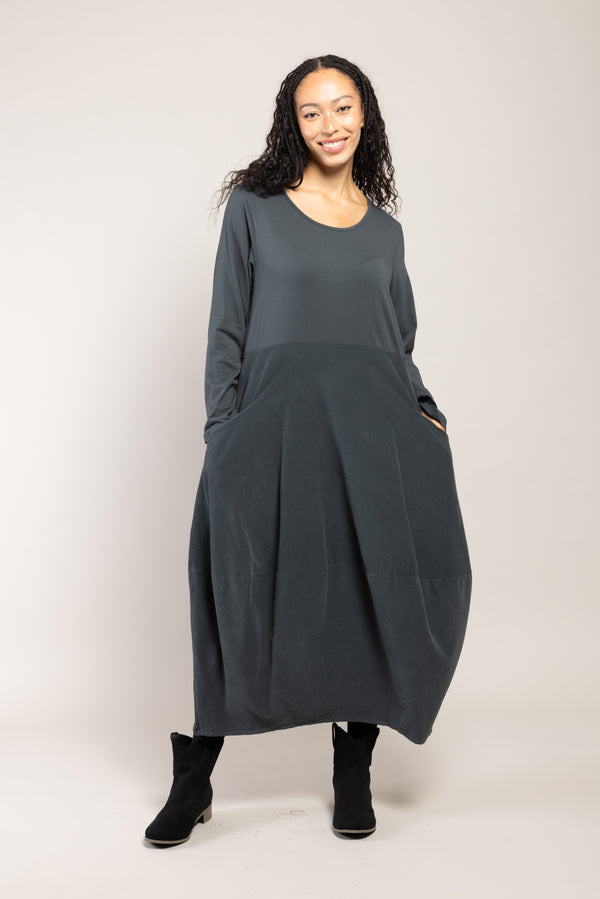 Robe Darcy Velours La Sélection Stocks du Marais — coloris Gris (vue 9)