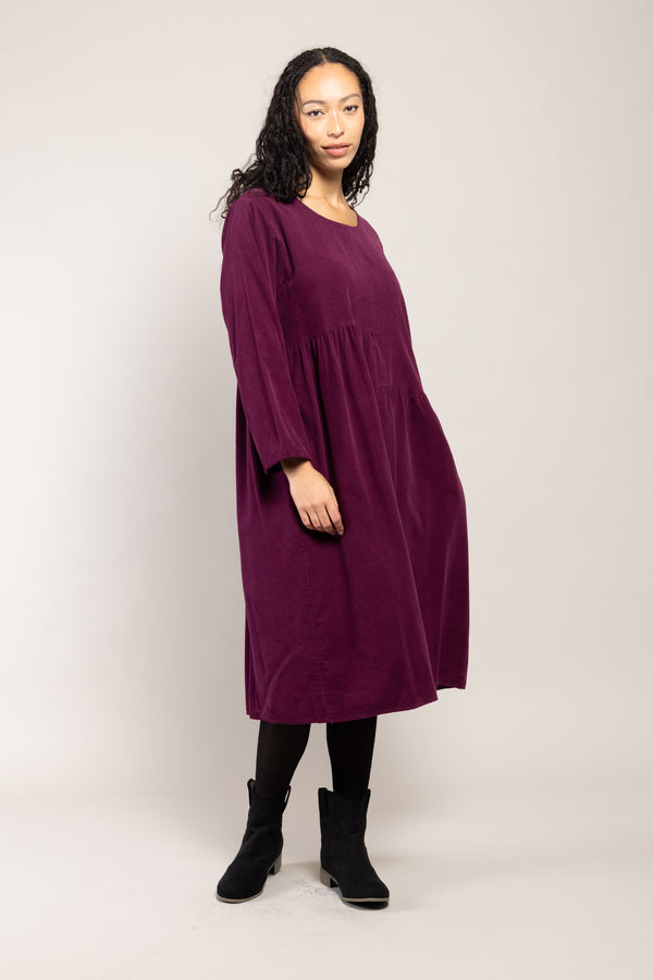 Robe Ira Velours La Sélection Stocks du Marais — coloris Prune