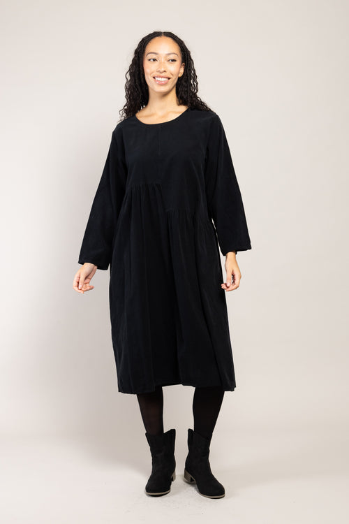 Robe Ira Velours La Sélection Stocks du Marais — coloris Noir (vue 9)
