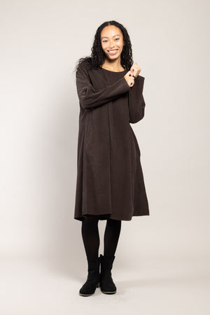 Robe Tea Velours La Sélection Stocks du Marais — coloris Marron