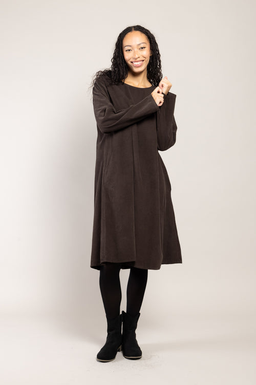 Robe Tea Velours La Sélection Stocks du Marais — coloris Marron
