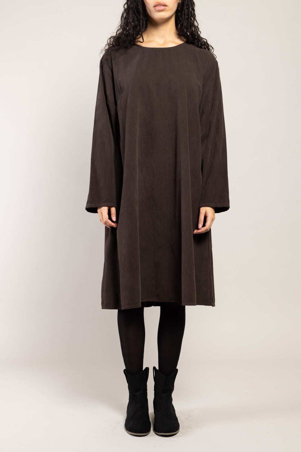 Robe Tea Velours La Sélection Stocks du Marais — coloris Marron