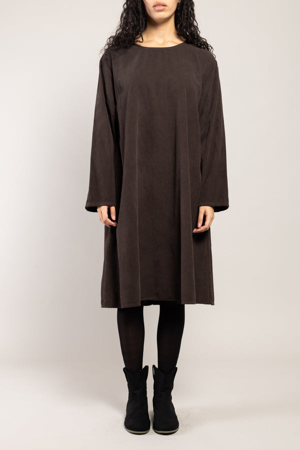 Robe Tea Velours La Sélection Stocks du Marais — coloris Marron (vue 2)