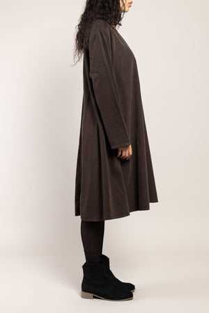 Robe Tea Velours La Sélection Stocks du Marais — coloris Marron (vue 4)