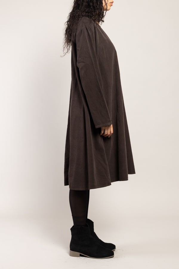 Robe Tea Velours La Sélection Stocks du Marais — coloris Marron (vue 4)