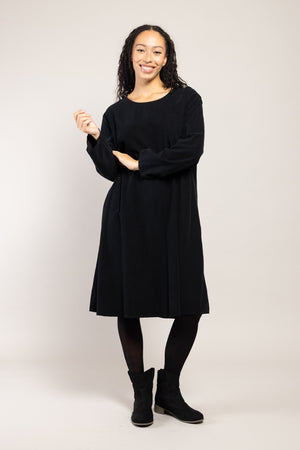 Robe Tea Velours La Sélection Stocks du Marais — coloris Noir (vue 6)