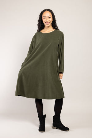 Robe Tea Velours La Sélection Stocks du Marais — coloris Khaki (vue 10)