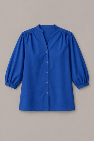 Chemise Dina Popeline — coloris Bleu roi
