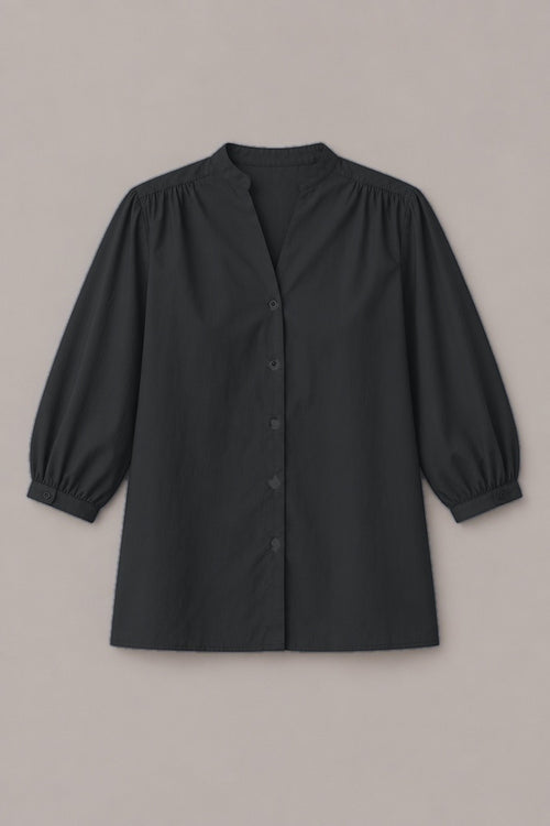 Chemise Dina Popeline — coloris Noir