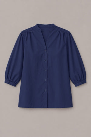 Chemise Dina Popeline — coloris Marine