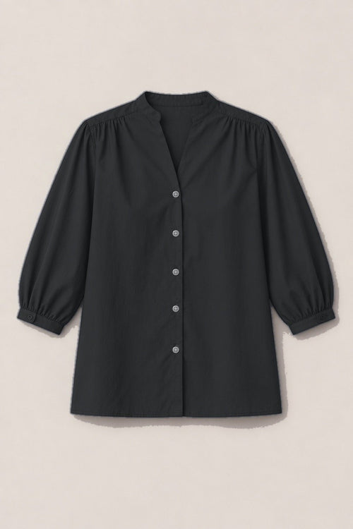 Chemise Dina Popeline — coloris Noir