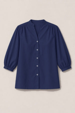 Chemise Dina Popeline — coloris Marine
