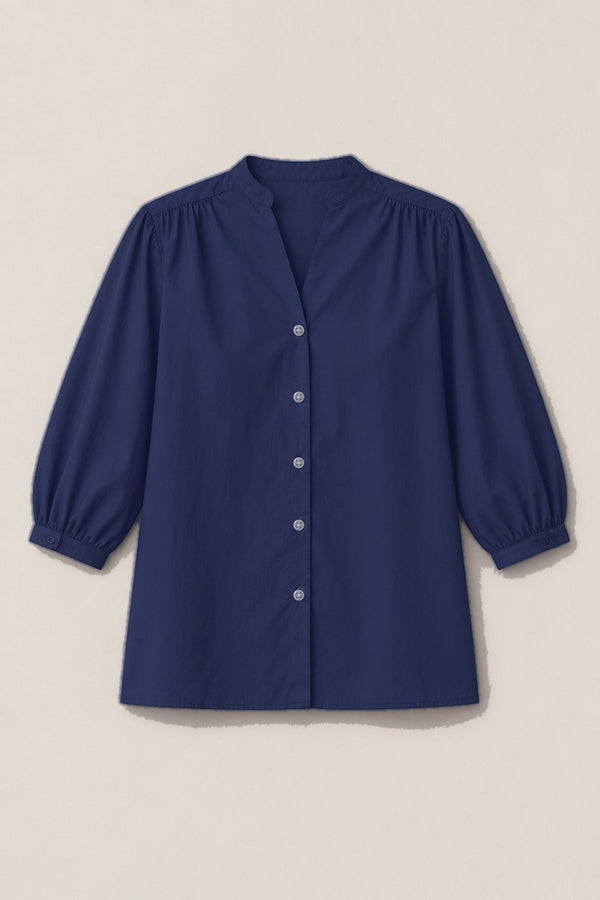 Chemise Dina Popeline — coloris Marine