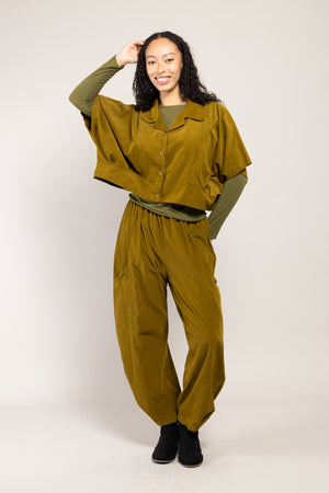Veste Boléro Naga Velours La Sélection Stocks du Marais — coloris Kiwi