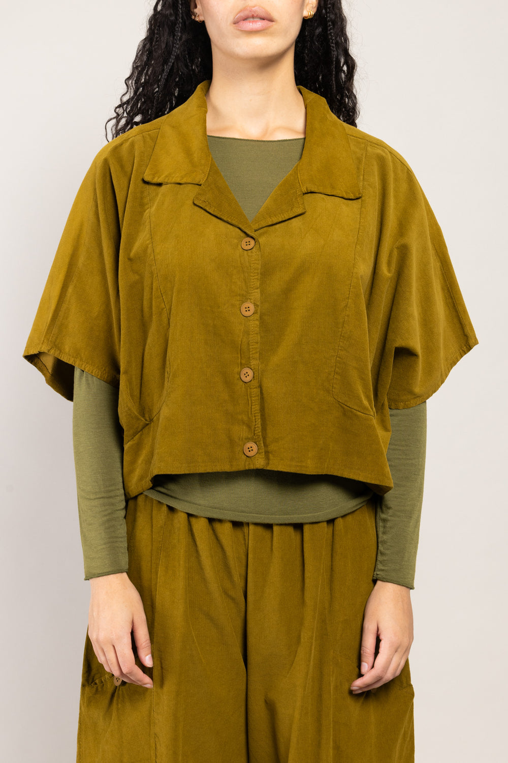 Veste Boléro Naga Velours La Sélection Stocks du Marais — coloris Kiwi