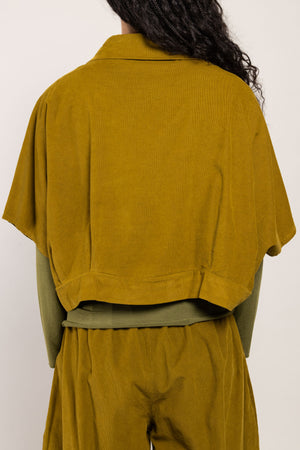 Veste Boléro Naga Velours La Sélection Stocks du Marais — coloris Kiwi (vue 4)