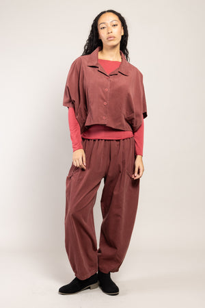 Veste Boléro Naga Velours La Sélection Stocks du Marais — coloris Bordeaux (vue 5)