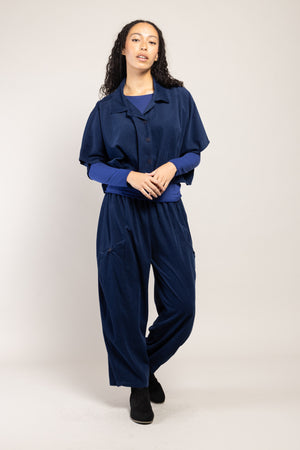 Veste Boléro Naga Velours La Sélection Stocks du Marais — coloris Bleu (vue 6)