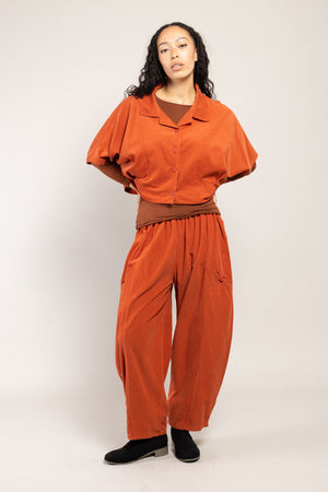 Veste Boléro Naga Velours La Sélection Stocks du Marais — coloris Brique (vue 7)
