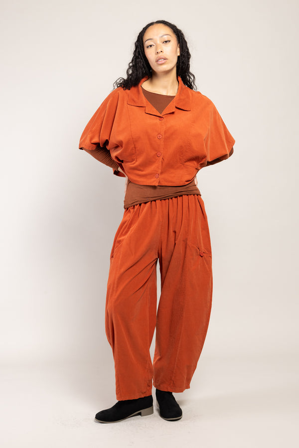 Veste Boléro Naga Velours La Sélection Stocks du Marais — coloris Brique (vue 7)