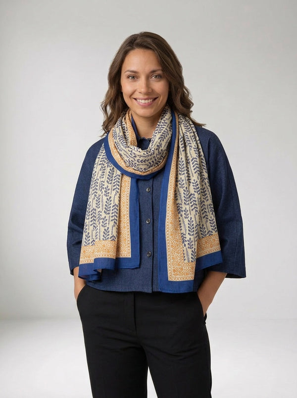 Foulard Nilesh Feuillages