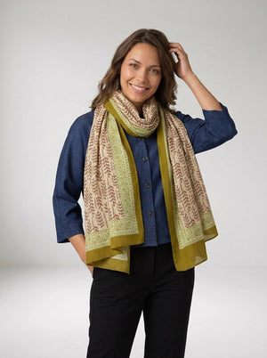 Foulard Nilesh Feuillages