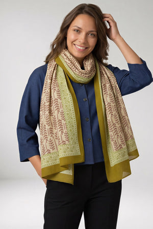 Foulard Nilesh Feuillages