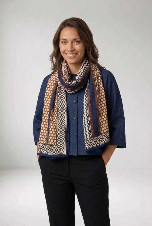 Foulard Nilesh Dotsstripes